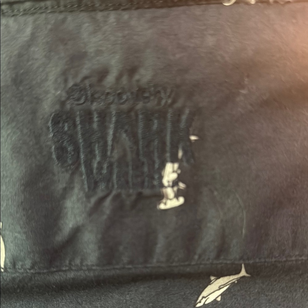 Men's Navy Blue Shark Patterned Nautica Shirt - Discovery Shark Week - Picture 3 of 9